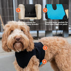 Suitical Recovery Suit for Dogs - Dog Surgery Recovery Suit with Clip-Up System - Breathable Fabric for Spay, Neuter, Skin Conditions, Incontinence - XXL, Black