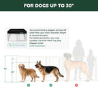 FXW Rollick Dog Playpen, Indoor, Yard & RV Camping, 40" H, 8 Panels | Easy setup, Heavy-duty, DIY layouts, for Medium & Large Dogs, Patented