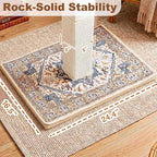 Tall Cat Scratching Post for Indoor Cats Adults with Carpet, White - Image 5