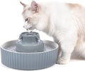 Pet Drinking Fountain: Cepheus 2.1L/71oz Cat Fountain-Automatic Water Fountain for Cats and Dogs with with Ultra-Quiet Pump(Grey)