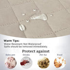 H.VERSAILTEX Sofa Protector for Dogs/Cats/Pets Sofa Slipcover Quilted Furniture Protector with Non Slip Elastic Strap Water Resistant Sofa Covers Seat Width: 66" (Sofa, Pale Oak)