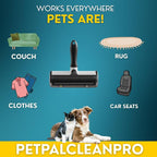 Premium Pet Hair Remover for Couch, Furniture & Car | Reuseable Strong Self-Cleaning Lint Roller | Modern Black & White Design– PetPalCleanPro