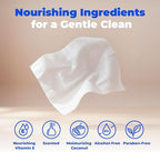 Best Pet Supplies Cleaning Dog Wipes - Moisturizing Coconut 100 Count | Coconut Scented, Large 8"x9", Vitamin E, Puppy & Cat Safe, Gentle Grooming, Resealable Pouch Prevents Drying