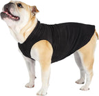Goldpaw Stretch Fleece Dog Sweater - with Spandex for 4-Way Stretch - Soft, Comfortable Dog Coat - Machine Washable - Made in the USA - Black - Size 8