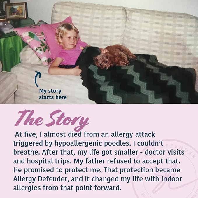 Allergy Asthma Clean Allergen Spray Pet & Dust Allergies 33.8oz | Backed by Science, Up to 99% Neutralization, Fragrane Free, Pet Friendly, Loved by 300,000, Just Add Water Design