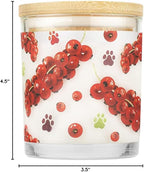 Pet House Candle Plant-Based/Soy - Clean Burning Scented, Long Lasting Pet Odor Candle for Home - Red Currant