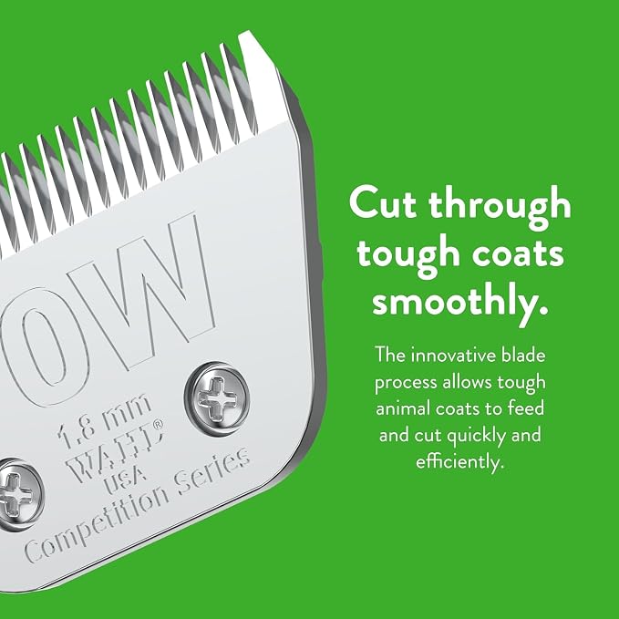 Wahl Professional Animal Competition Blade, 2377-100, 10 W | Extra Wide, Detachable Blade with 1/16 in Cut Length