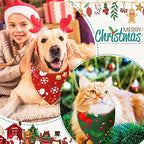 40 Pcs Christmas Dog Bandanas Bulk Adjustable Xmas Dog Scarves Bibs Triangle Reversible Puppy Bandana Pet Neckerchief Scarf Washable Cat Scarf for Small Medium Large Dogs Pet Grooming Accessories - Image 4