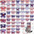 Huhumy 50 Pcs 4th of July Dog Bow Ties Patriotic Dog Collars Bulk by Huhumy