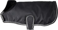 Pet Passion Breeze II - The Windbreaker, Water Resistant Pet Raincoat, Vegan Fur and Lined Pet Jacket for Small, Medium, Large Dogs, Black, Small (10-25 lbs)