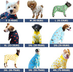 Spark Paws Dog Pajama, Dog Recovery Suit Male, Onesie, Ultra-Soft and 4-Way Stretch, for Small Medium and Large Breeds - Hearts - 5XL