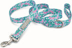 Lucky Love Dog - Adjustable Collar and Leash Set with Easy Click Buckle for Small Dogs, Durable, & Comfortable Collar for Male & Female Dogs, Puppies & Adult - Mariposa Combo, XS