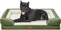 Comfort Expression Orthopedic Dog Bed for Extra Large Dogs with Bolster | Waterproof Dog Couch Bed with Washable Cover & Non-Slip Bottom, Supportive Egg Crate Foam Big Dog Bed, 53x42Inch