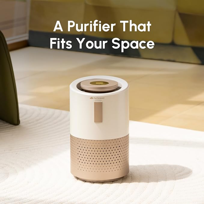 Pet Air Purifier for Cats and Dogs, H13 HEPA Air Purifier with TiO2 Filtration for Pet Hair, Litter Box Odor & Dander, Quiet Smart Air Cleaner for Home, Covers Up to 540 Sq Ft