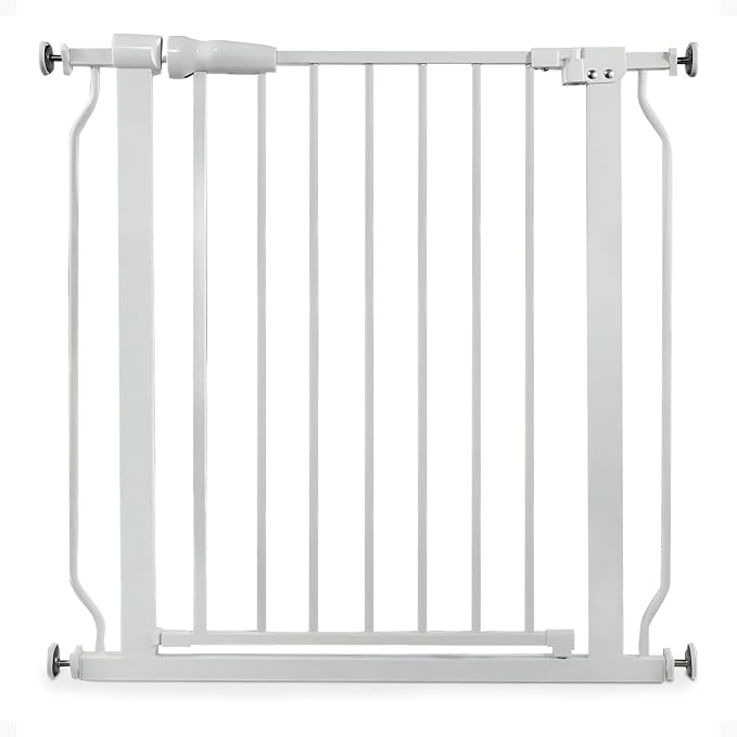 BalanceFrom Easy Walk-Thru Safety Gate for Doorways and Stairways with Auto-Close/Hold-Open Features, 30-Inch Tall, Fits 29.1-33.8 Inch Openings, White | 30" Tall Gate for Doorways and Stairways with Auto-Close/Hold-Open