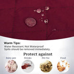 H.VERSAILTEX Sofa Slipcover for Dogs/Cats/Pets Sofa Cover Quilted Furniture Protector with Non Slip Elastic Strap Water Resistant Sofa Covers Couch Covers Seat Width to 66" (Sofa, Red/Tan)