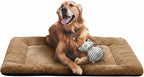 Dog Beds Crate Pad for Large Dogs Ultra Soft Dog Crate Bed Washable & Anti-Slip Kennel Pad for Dogs Cozy Sleeping Mat,Camel 42inch