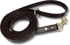 Gummy Dog Leash, Biothane, Dog Training Leash, Waterproof, Weatherproof, 6 Foot Length for Small, Medium & Large Dogs or Puppies, Various Sizes & Colors (3/4 Brown)