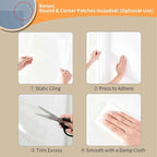 Clear Electrostatic Wall Protector, Static Protective Film, Adhesive-Free, No Residue Protection for Behind Trash Cans, Against Dog Scratches, Furniture, Doors, Splashes and Stains (15.78in*9.84ft)