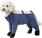 Dog Rain Boots, Waterproof Dog Rain Shoes for All Weather, Anti Dirt Pants with Shoes, Adjustable Suspender Pants for Outdoor Walking & Paw Protectors（XL）
