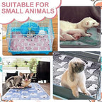 Reginary 4 Pcs Guinea Pig Fleece Cage Liners, Bear Pattern, 24 x 16 Inch - Image 6