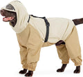 Nanaki Waterproof Dog Raincoat-Built in Harness & Removal Hood Rain Coats | For Rainy Days,Hiking Camping,Reflective Safety Strips,Full-Body Protection,Easy On/Off,Detachable&adjustable Hood,Breathable