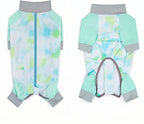 Dog Cooling Sun Protection Suit, Outdoor Fashion Onesie, UPF 50+ Lightweight Breathable Quick-Dry, Anti-Dirt & Anti-Shedding, Zipper Design for Easy Dressing Undressing (Cyan, Medium)