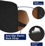 PureFit Reversible Quilted Oversized Recliner Sofa Cover, Water Resistant Furniture Protector, Washable Couch Cover with Elastic Straps for Kids, Dogs, Pets (Large, Black/Beige) | Black/Beige, Water Resistant Couch Protector, Washable Pet Couch Cover w...