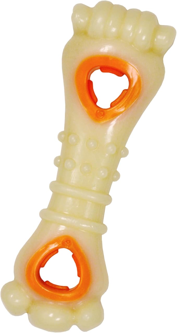 Nylabone Power Chew Knuckle Bone & Pop-In Dog Treat Toy, Large | Chicken flavor, includes 6 natural treats, dog enrichment, interactive dog toys to keep them busy, for dogs up to 50 lbs