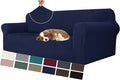 MAXIJIN Stretch Oversized Couch Covers for 3 Cushion Couch (91"-110"), 1-Piece Large Sofa Cover Slipcover Furniture Protector for Kids,Dogs (Extra Large, Diamond Pattern Navy Blue)