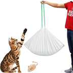 Cat litter Box Liners, 30 Count 46" x 19" XXL Heavy Duty Litter Tray Liner Bags with Drawstring for Extra Large Cat Litter Box