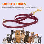 Viper Biothane K9 Working Dog Leash Waterproof Lead for Tracking Training Schutzhund Odor-Proof Long Line with Solid Brass Snap for Puppy Medium and Large Dogs 6ft, Merlot Burgundy