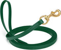 Viper Biothane K9 Working Dog Leash Waterproof Lead for Tracking Training Schutzhund Odor-Proof Long Line with Solid Brass Snap for Puppy Medium and Large Dogs, 33ft Hunter Green
