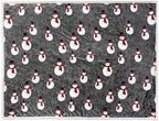 PAVILIA Premium Christmas Sherpa Throw Blanket, 60x80, Grey Snowman Cozy Fleece Holiday Blanket, Reversible Plush Winter Throw for Couch & Bed, Ultra Soft Warm Christmas - Image 4