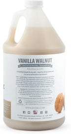 Jeffers Pet Vanilla Walnut Conditioning Dog & Cat Shampoo, 128 oz – Deodorizing Grooming Wash, Coconut Based Soap Free Formula, Walnut Oil & Vanilla Extract, Vitamins A D E, Concentrated Coat Care