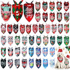 Abbylike 50 Pcs Christmas Plaid Dog Bandanas for Large Small Dog by Abbylike