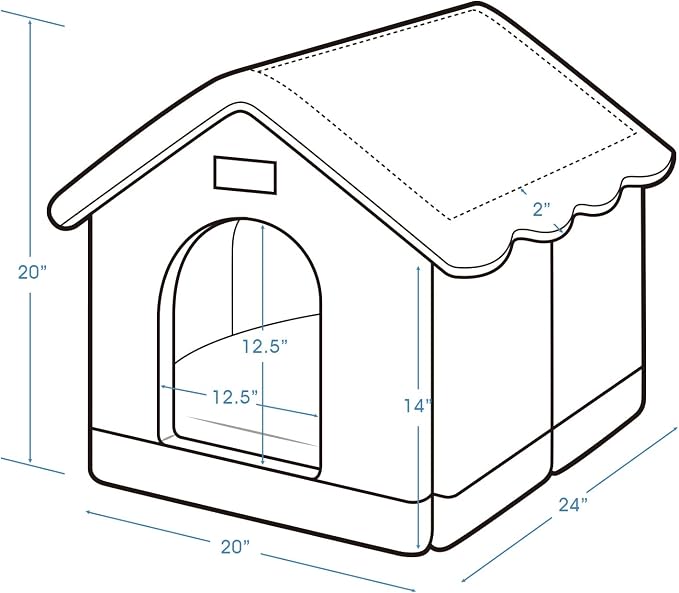 Jiupety Dog House Indoor, XL Size Indoor Dog House for Medium and Large Dog, Warm Cave Sleeping Nest Bed for Cats and Dogs, Gray