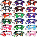 Kacctyen 18 Pcs Holiday Cat Collars Halloween with Bowtie Bell, Medium by Kacctyen