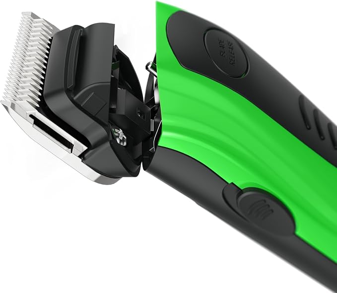 Andis 561121 Dr. Pol Easy Clip Versa Clipper Kit, 10 & 7FC Blades, Green | Includes 4 attachment combs, steel comb & nail clipper, dog grooming kit for all dog types