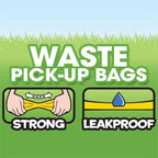 Bags on Board Dog Poop Bags, Strong Leak Proof Waste Bags, 315 Count | Strong Leak Proof Dog Waste Bags, 9 x 14 Inch Size, Assorted Multi-Color Bags, Durable Cleanup Solution, 315 Count