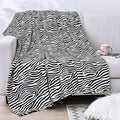 Vessia Zebra Printed Twin Blanket for Bed, 300GSM Couch Blanket for Adults by Vessia