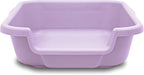 KittyGoHere Senior Cat Litter Box, Small Litter pan, Open Top Low Entrance Kitty Litter Box, Lightweight Low Entry Litters Box, Durable, Made in USA (Storybook Lavender)