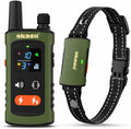 Training Collar for Dogs with Remote Control, Dark Green | 4500FT Range, IPX8 Waterproof, 5-150 Lbs, 4 Training Modes, Security Lock, Dog Training