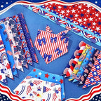 Geyoga 240 Pcs 4th of July Dog Bandanas Bulk Patriotic Pet Bandanas - Image 6