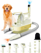 PETGUGU Dog Grooming Vacuum for Shedding Grooming,Dog Vacuum with 7‑in‑1 Clipper,3‑Speed Adjustable & Temp Control Blower,Low Noise Pet Hair Vacuum,2.5L Dust Cup,Reduces Flying Hair,Easy Cleanup