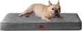 EHEYCIGA Orthopedic Dog Bed Medium with Removable Washable Cover,Grey,30x20 | Egg Crate Foam Support,Durable Oxford fabric,Non-Slip Bottom,Machine Washable,Soft Waterproof Plush Pet Bed Mat For Crate