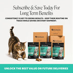 Fresh Breath Dental Bites for Cats – Crunchy & Creamy Cat Dental Treats for Fresh Breath, Tartar & Plaque Control – Dual-Texture Cat Oral Care Bites for Bright Teeth & Healthy Gums – 90 Day Supply