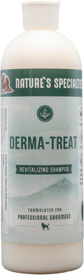 Nature's Specialties Derma-Treat Ultra Concentrated Anti-Microbial Medicated Dog Shampoo for Pets, Makes up to 96 oz, Natural Choice for Professional Groomers, Made in USA, 16oz