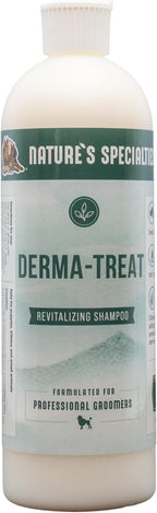 Nature's Specialties Derma-Treat Ultra Concentrated Anti-Microbial Medicated Dog Shampoo for Pets, Makes up to 96 oz, Natural Choice for Professional Groomers, Made in USA, 16oz