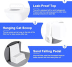 Sfozstra Enclosed Cat Litter Box: Odor Control Leak Resistant Design | Pull Out Tray /Top & Front Entry / Reduced Litter Tracking / Spacious Cat Room / Easy Maintenance / for Cats Under 8 Lbs